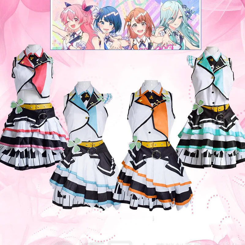 JUMP Kiritani Haruka Hanasato Minori Momoi Airi Hinomori Shizuku Cosplay Costume Anime Project Sekai Colorful Stage Costume