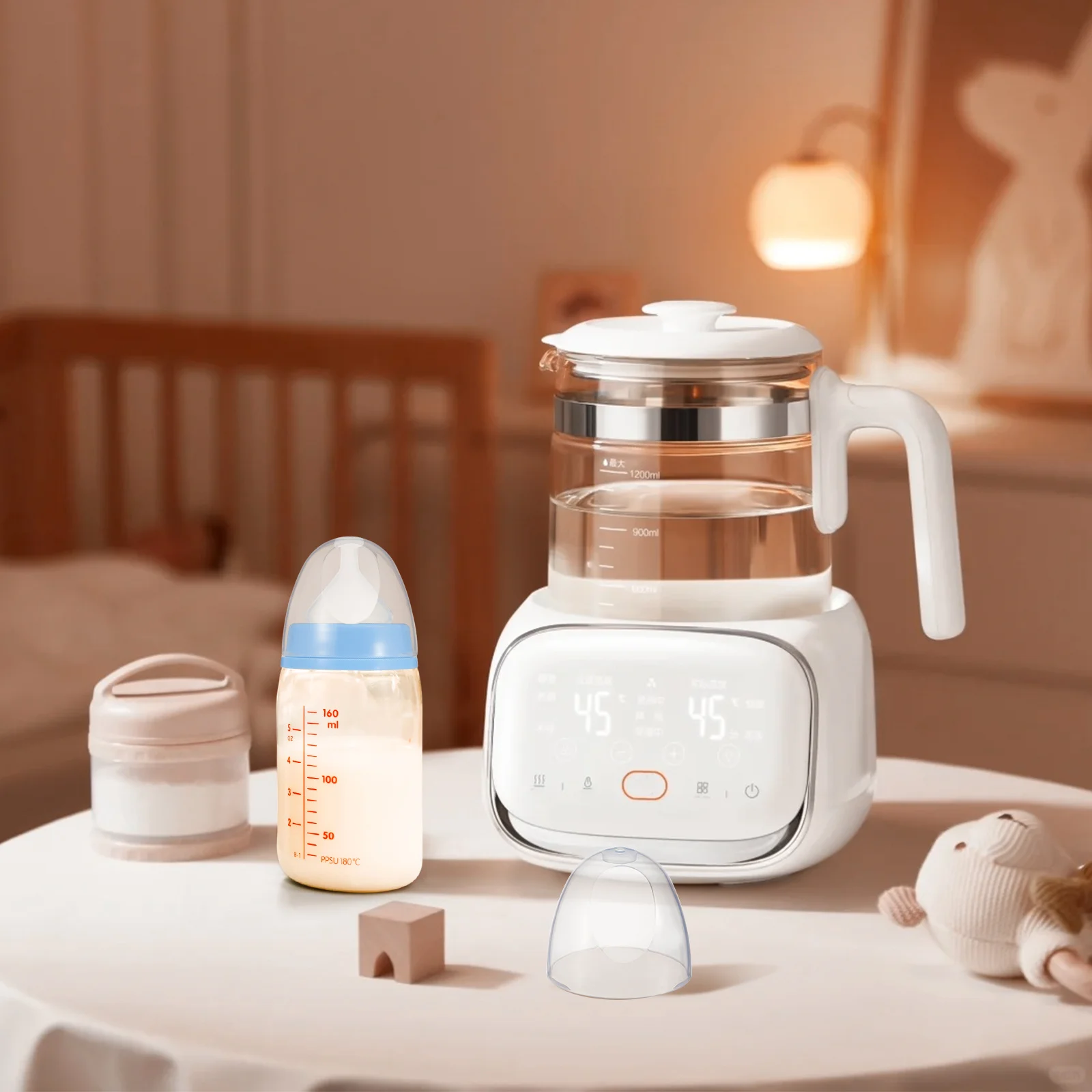 

3Pcs Baby Bottle Caps Clear Milk Bottle Lids Leakproof Practical Easy Install Remove Feeding Bottles Travel Use