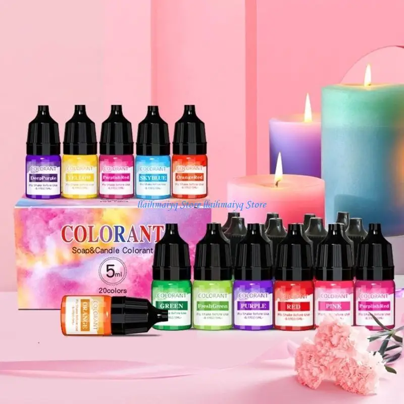 573B Dye for Candle Making Highly Concentrated Liquid Color Essences Handmade Crafts Resin Pigment 5ml/bottle