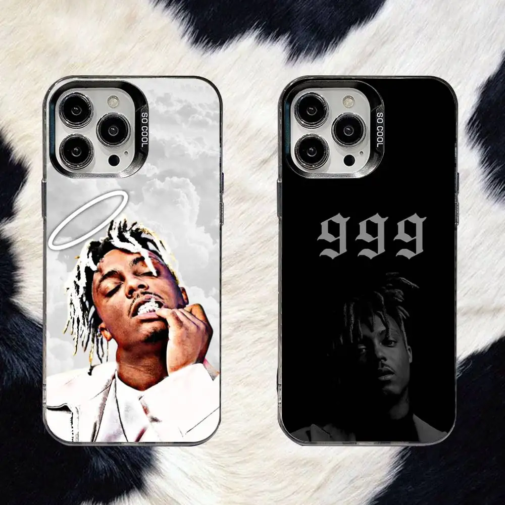 

Juice Wrld 999 Phone Case For iPhone 16,15,14,13,12,11,8,7,Pro,Max,Plus,Mini,XS,SE Anti Fall Black Matte Hard