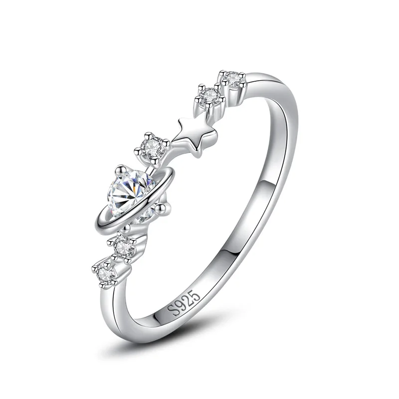 

Четыре внера Bijoux, ювелирные изделия из стерлингового серебра 925, оптовая продажа, женское кольцо с бриллиантом