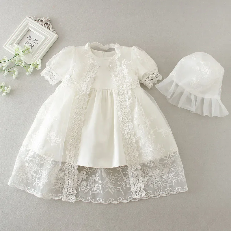 2025 New Summer 0-24M Baby Girl Princess Dresses Newborn Baby Photography Clothing Infant Birthday Party Wedding Princess Dress