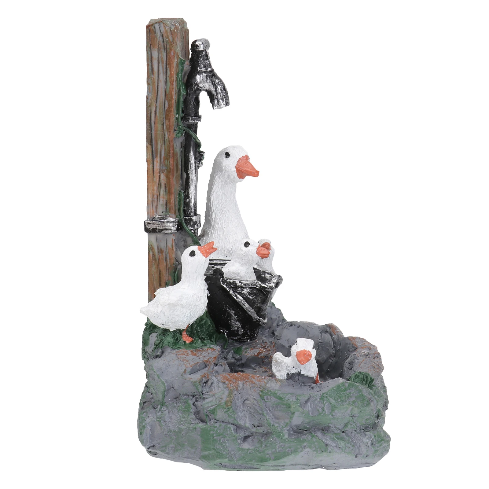 

Duck Courtyard Resin Craft Garden Decoration Durable Delicate Year Round Outdoor Indoor nament Sculpture Statue