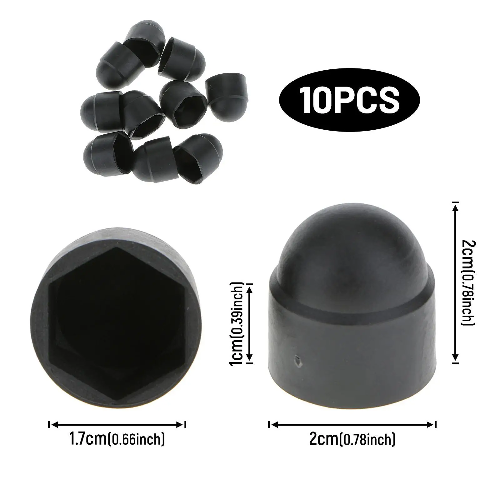 Hexagon Screws Plastic Screw Cap Screw Caps Nut Cover Cap Bolt Cap Set for DIY and Maintenance