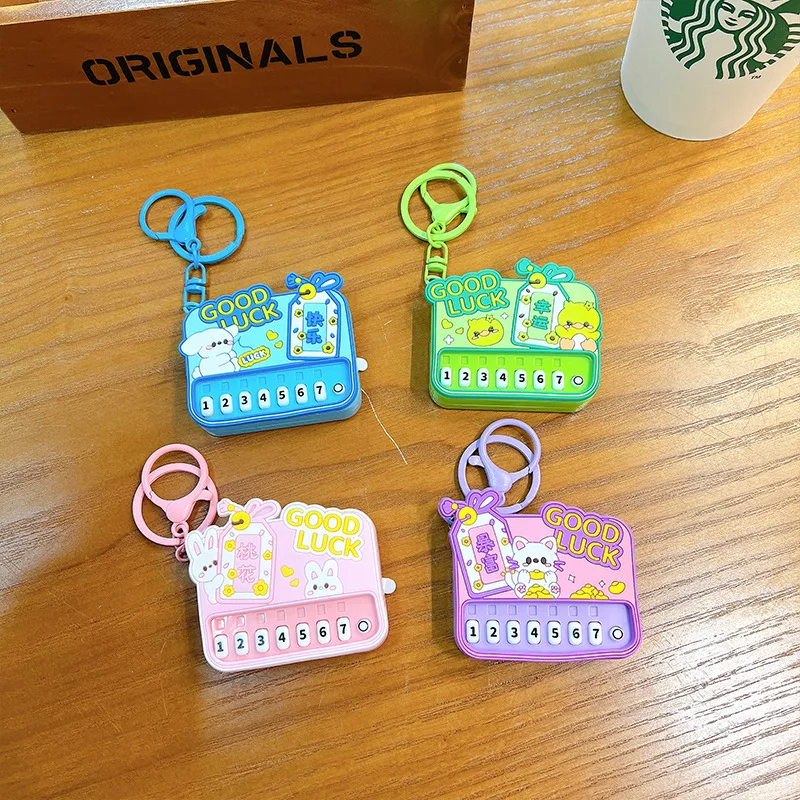 Mini llavero de Piano colgante creativo para niños, música de mano, juguetes de Piano Electrónico, juguetes emisores de luz divertidos, regalos para