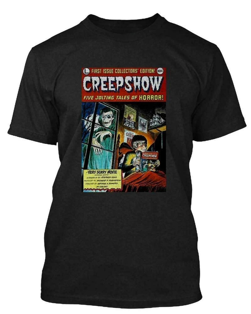 Creepshow Retro Horror Movie T Shirt Funny Vintage Gift For Men Women heavyweight fashion Round Neck manga vintage anime clothes