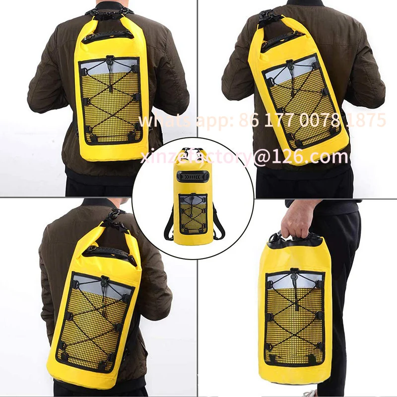 Customizable Swimming Pack Dry Bag Backpack for Women Men 10L 20L Waterproof Shoulder Kayak Trekking Drifting Rafting