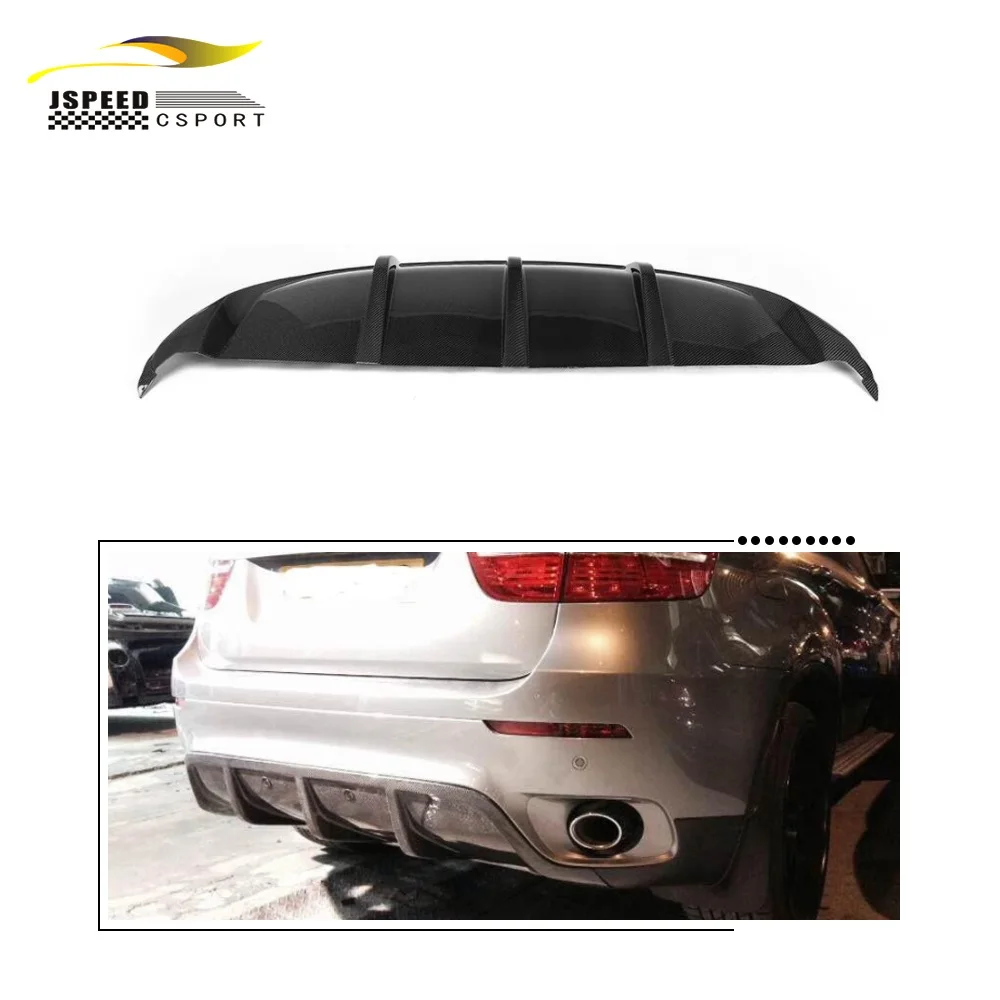 

Suitable for The carbon fiber rear bumper lower diffuser spoiler of the BMW E71 X6 2008-2014