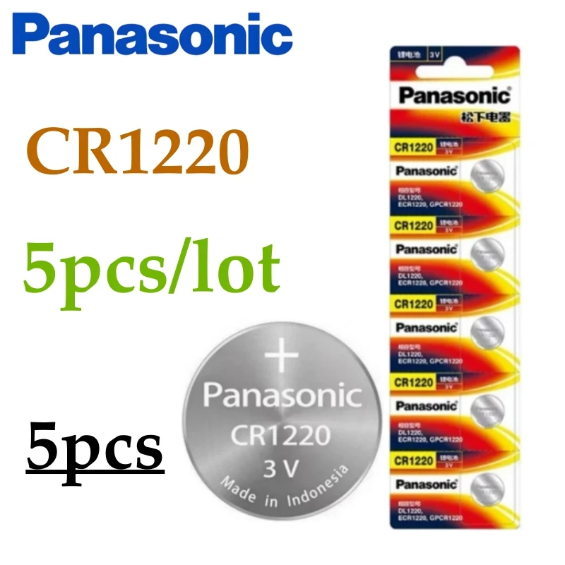 5Pcs Original Panasonic CR1220 CR1632 CR1616 CR1620 CR2430 CR2450 Lithium Battery CR 2430 Batteria CR 2450