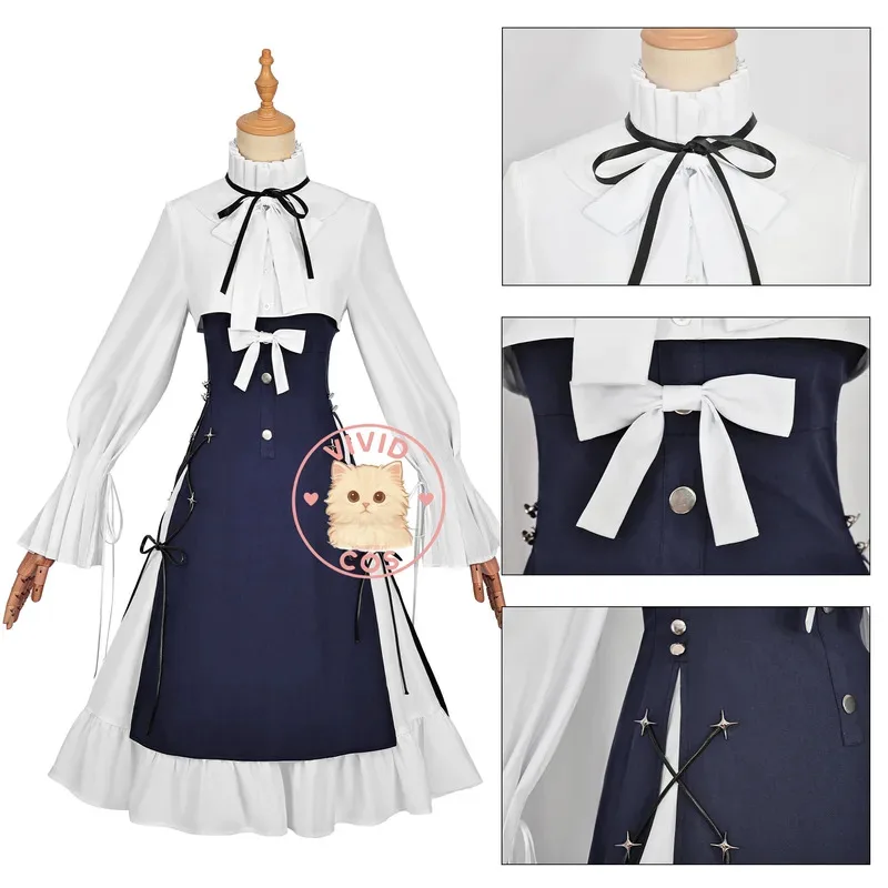 Arknight – jeu de Cosplay, souvenirs lumineux d'Amiya, Costume de jeu de rôle de collaboration, oreilles de robe Anime pour A;2, C'4, H.