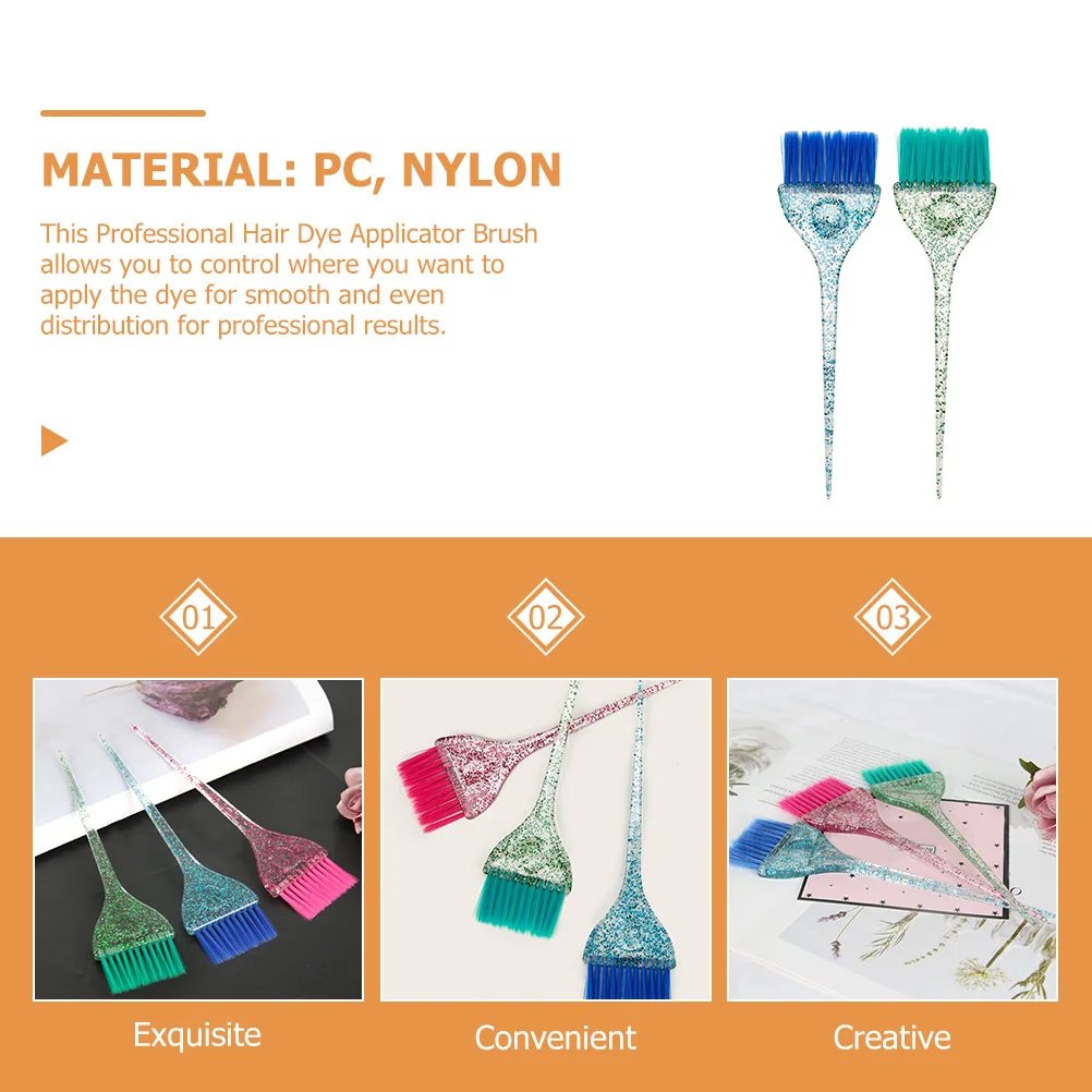 

2 Pcs Hair Comb Dye Brush for Color Baking Oil Highlighter Brushes Bulk Applicator Combs and Dying