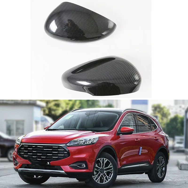 ABS Chrome Plated Door Rearview Door Mirror Covers Car Styling Accessories For Ford Escape Kuga 2020 2021