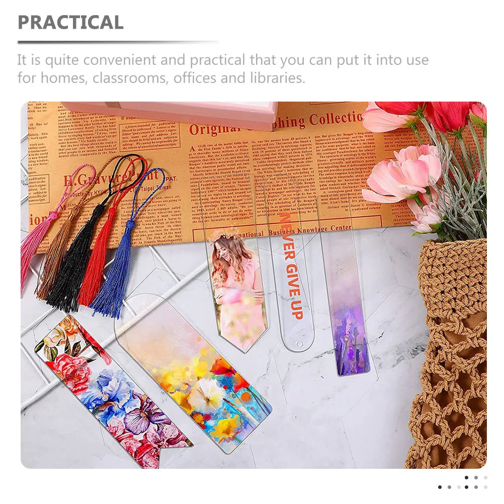 

10Pcs Blank Bookmarks String Tags Decorative Page Markers for Craft Teachers and Students String Bookmark Bookmark Bulk