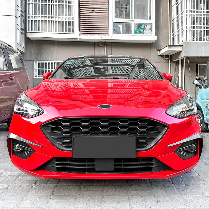 Car Front Bumper Canard Spoiler Diffuser For Ford Focus MK4 ST Line 2019 2020 2021 2022 Splitter Air Vent Trim Body Kits Tuining