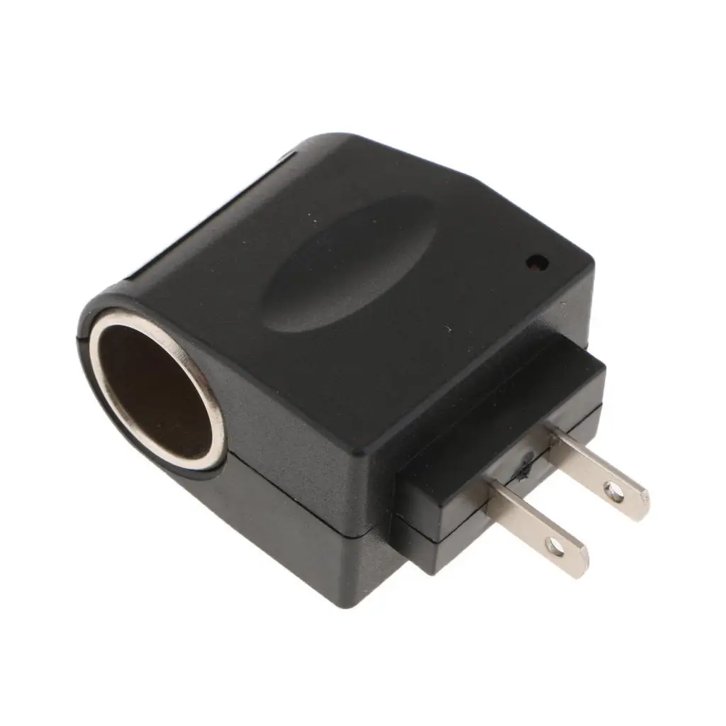 EU US Plug Auto Car Cigarette Lighter Power 220V To DC 12V Black Adapter Converter Automobile Electric Accessories Universal