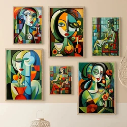 Picasso Famous Canvas Painting Abstract Women Posters and Prints Wall Art Pictures for Living Room Home Decoration