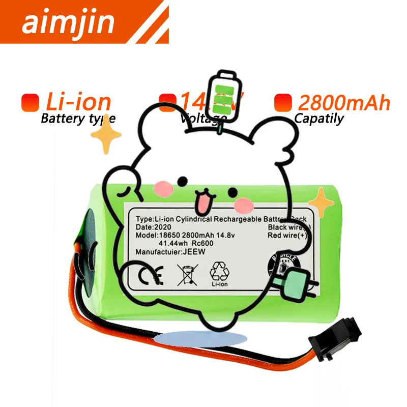 ✨📦14.8V 2800mAh 18650 Battery For Deebot N79S, N79, DN622, Robovac 11, 11S, 11S Max, Conga Excellent 990, IKOHS S15