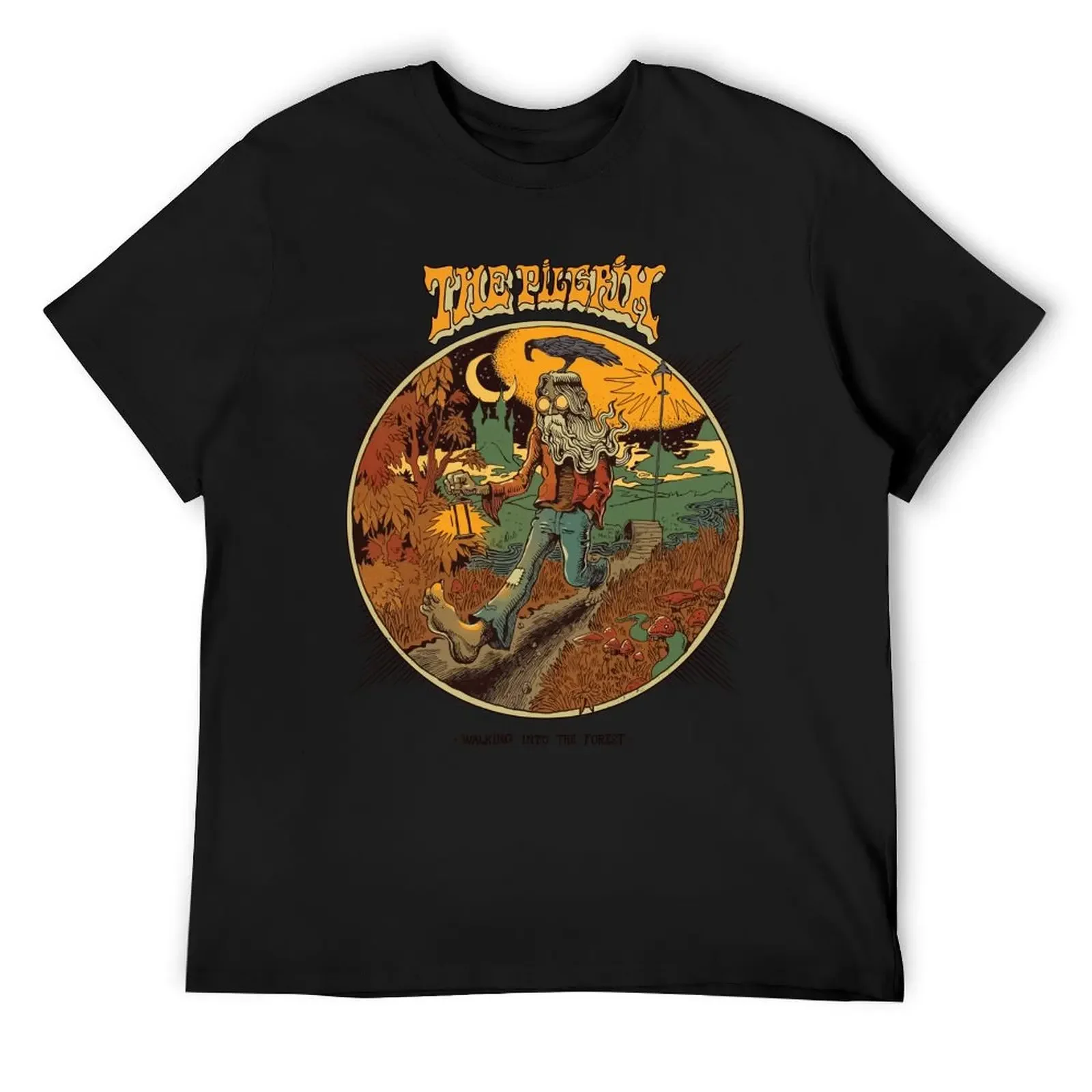 The Pilgrim - Walking into the Forest T-Shirt graphics cute clothes customs men workout shirt