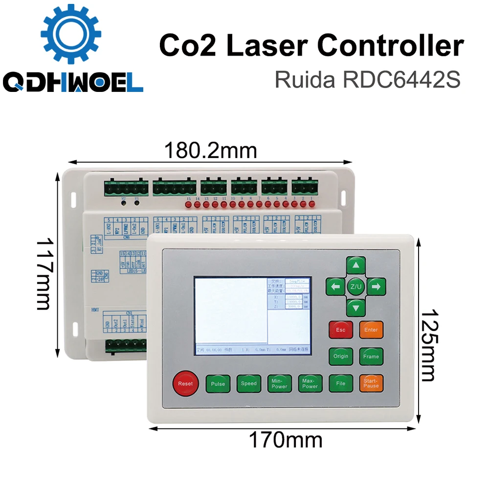 QDHWOEL Ruida RDC6442S RDC6442G Co2 Laser Controller for Laser Engraving and Cutting MachineRD Control System