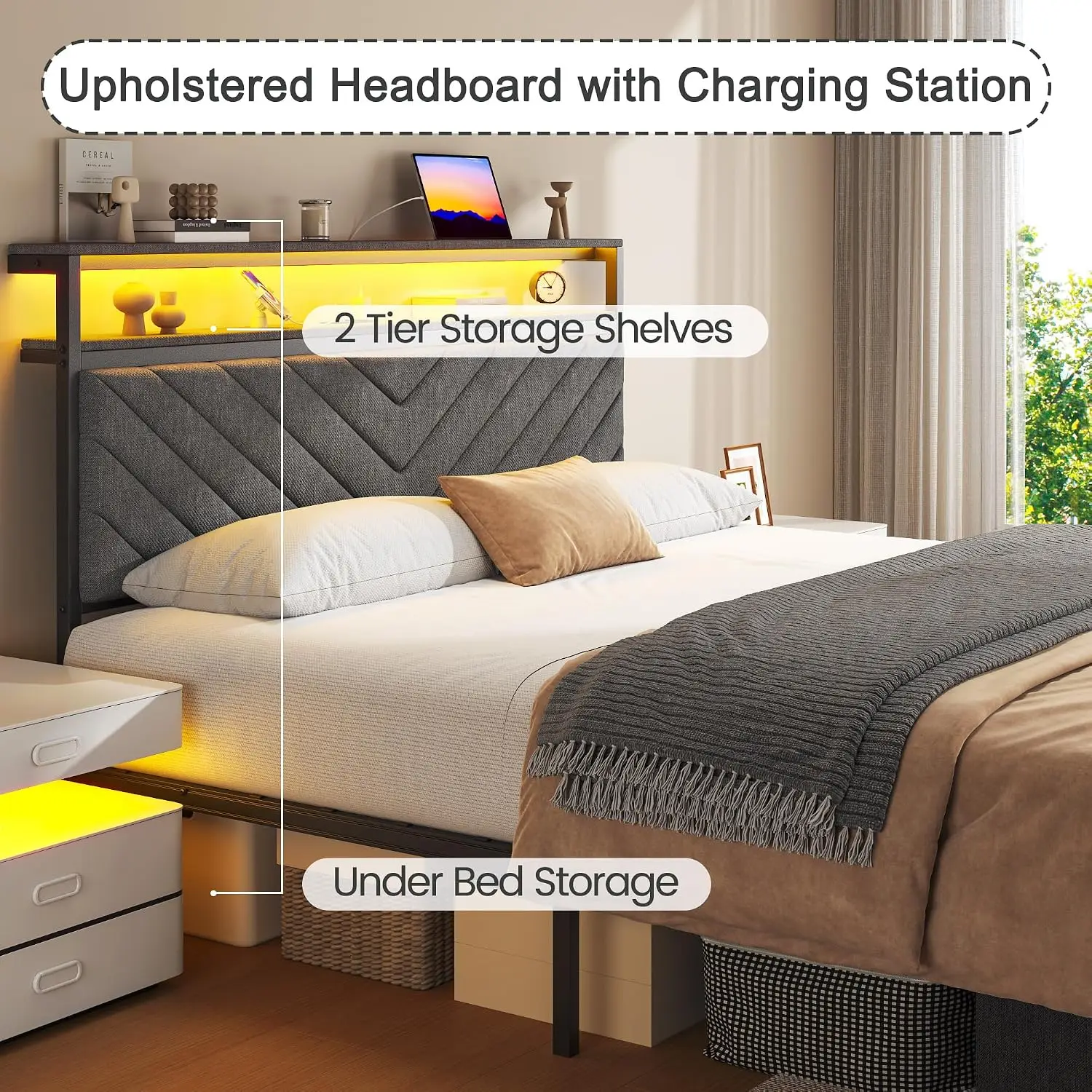 Thumbnail 3 - #14 Low Price Upholstered Headboards Deals