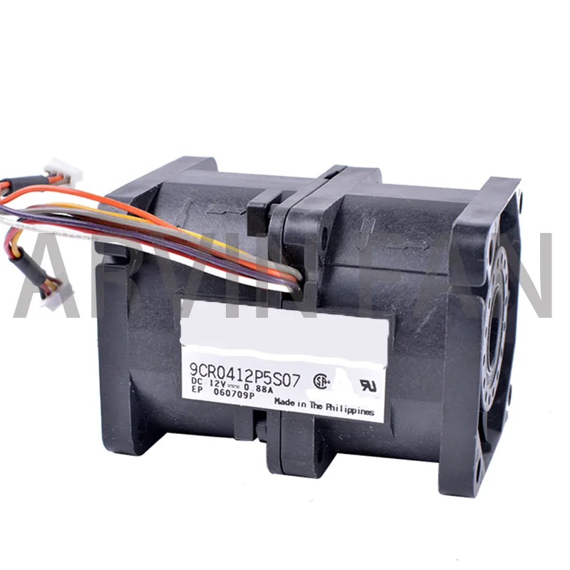 Rewolucja chłodząca 9 cr0412p5s05 4056 40x40x56mm 12V 0.88A 4-przewodowy 4Pin duży wentylator objętość powietrza podwójny silnik wentylator serwera