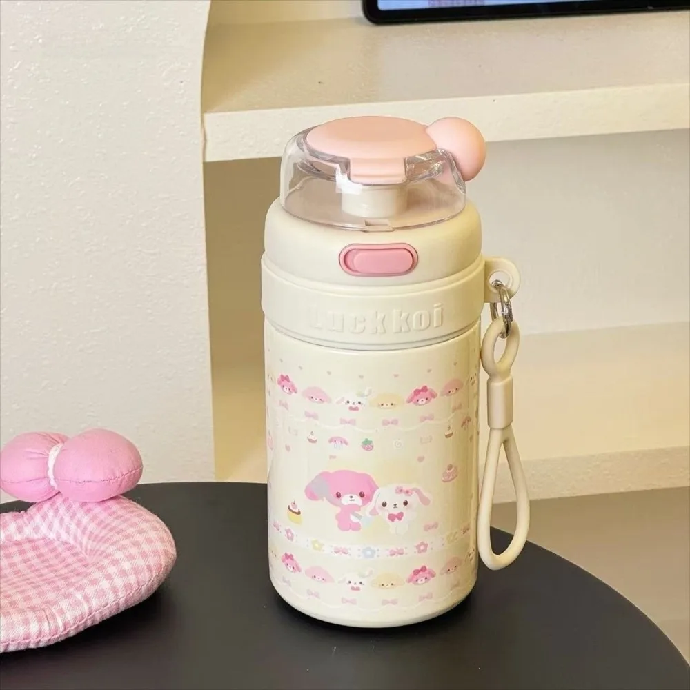 

Портативная изолированная чашка 500 мл, герметичная термокружка с вакуумной изоляцией, двойная соломенная чашка большой емкости для питья на открытом воздухе