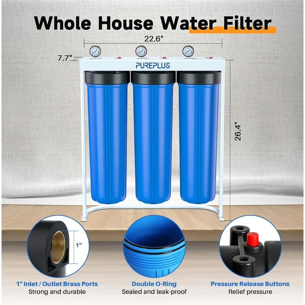 Whole House Water Filter, 3 Stage 20