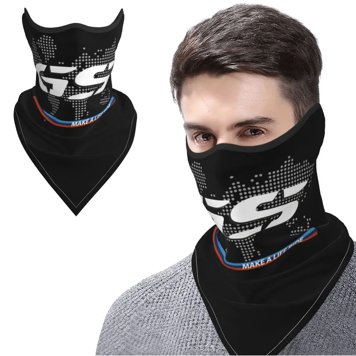 

GS Adventure World Neck Gaiter Bandana for Outdoor Activities Breathable Quick-Drying Sun Protection Motorcycle Riding Scarf