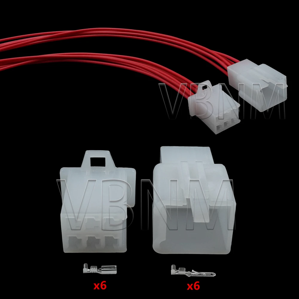 6 Pin 6030-6991 6040-6111 2.8mm Series Unsealed MTW Series Automotive Female Male Motorcycle Socket Connector