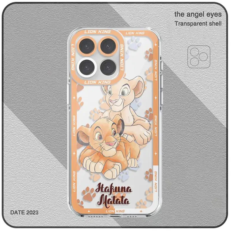 Case for Huawei Honor X8a 4G X8 5G 90 Lite X9a X7b X8b X9b Angel Eye Phone Cover Clear Funda Silicone Shell Disney Lion King