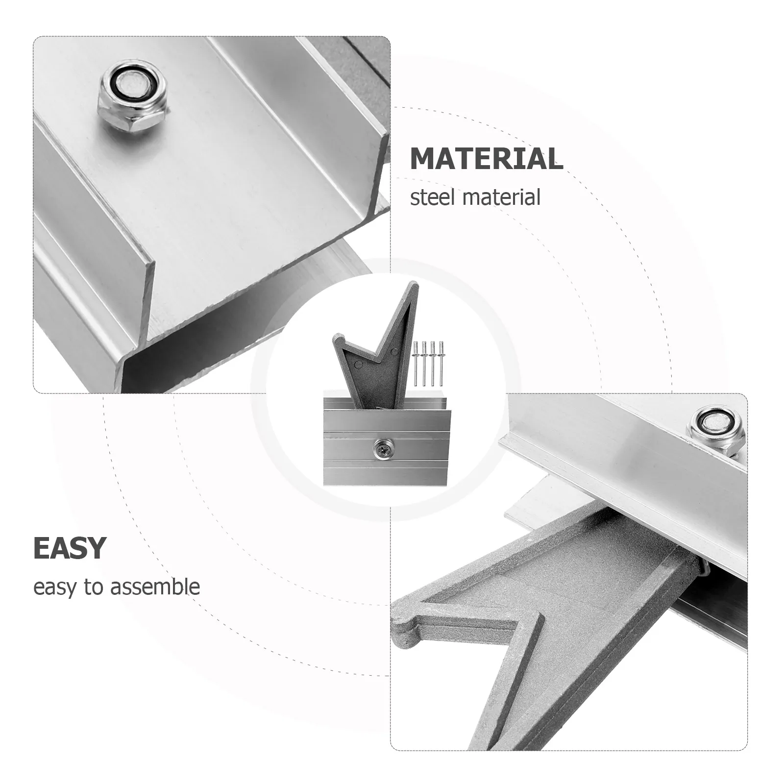 2 Pcs Ladder Rung Locks Replacement Stabilizer Kit for Metal Extension Accessories Stainless Steel Durable Folding Parts