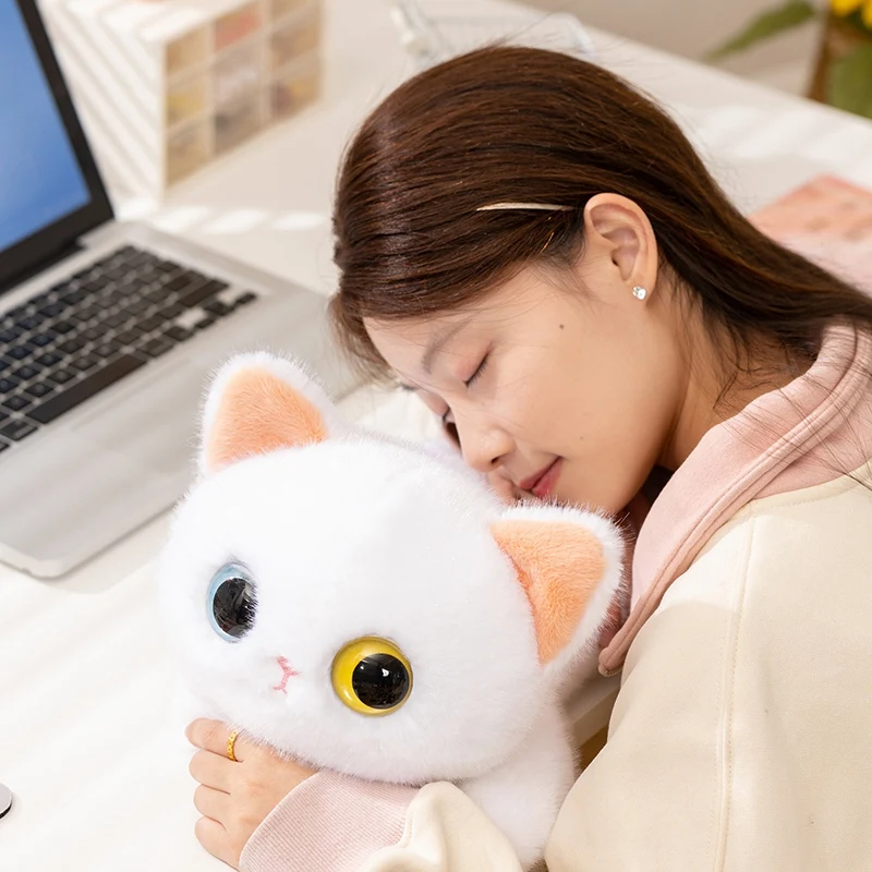 Super Miękkie Kolorowe Pluszowe Zabawki Koty Urocze Wypchane Zwierzątka Kreskówkowe Pluszowe Kotki Poduszka do Przytulania dla Dzieci Dziewczynek Prezenty Świąteczne Dekoracja Domu