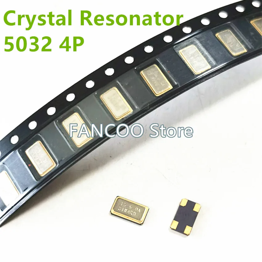 100PCS Crystal Resonator 5032 5.0*3.2mm 4P 27.000MHZ 40.000MHZ 50.000MHZ 18.000MHZ 14.7456MHZ 13.2256MHZ 49.152MHZ