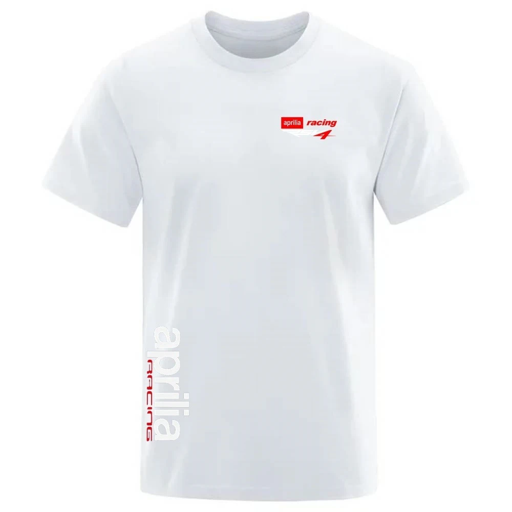 

New Aprilia Racing Rsv4 Racing Print Graphic T-shirt Men's and Women's Short Sleeve T-shirt High Quality Men's Wear Streetwear