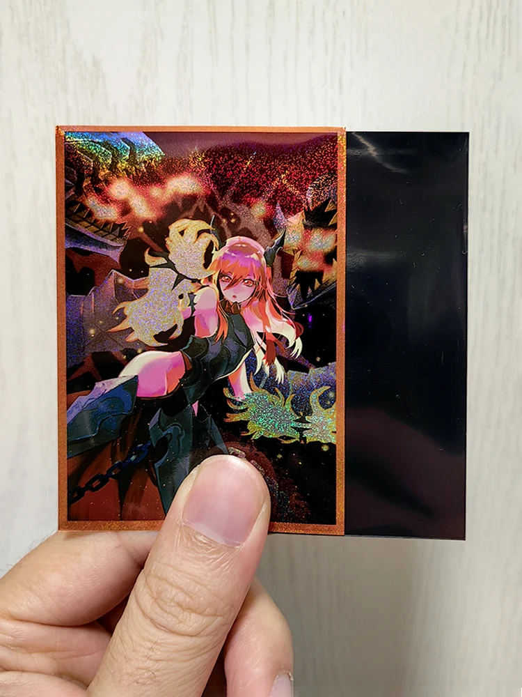50 Stuks Yugioh Gevangene Prinses Van Vruchtbare Vlammen Kaart Mouwen Yu-Gi-Oh! Ocg Trading Card Holografische Glans Beschermhoes