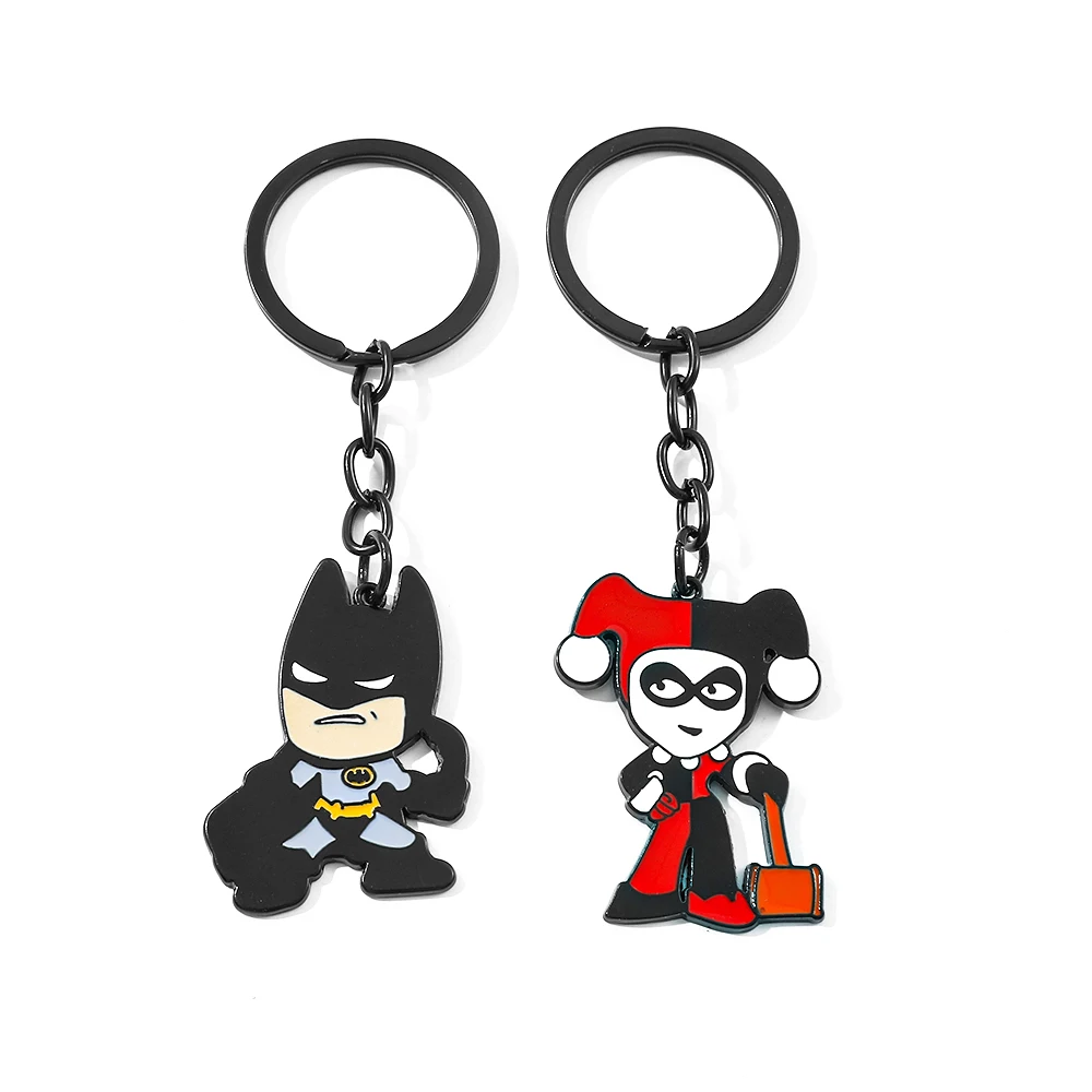 Llavero de dibujos animados de Batman, llavero de coche de Halloween, muñeco, regalos de cumpleaños para niños