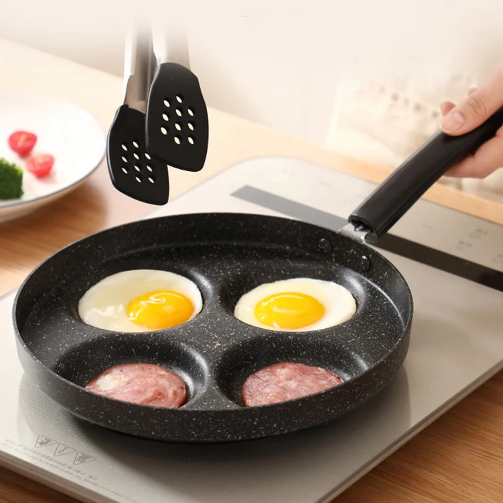 

4 Cup Mini Frying Pan Nonstick Omelette Pan Kitchen Tool for Eggs Pancakes Sandwiches Sliders 4 Cup Egg Cooker
