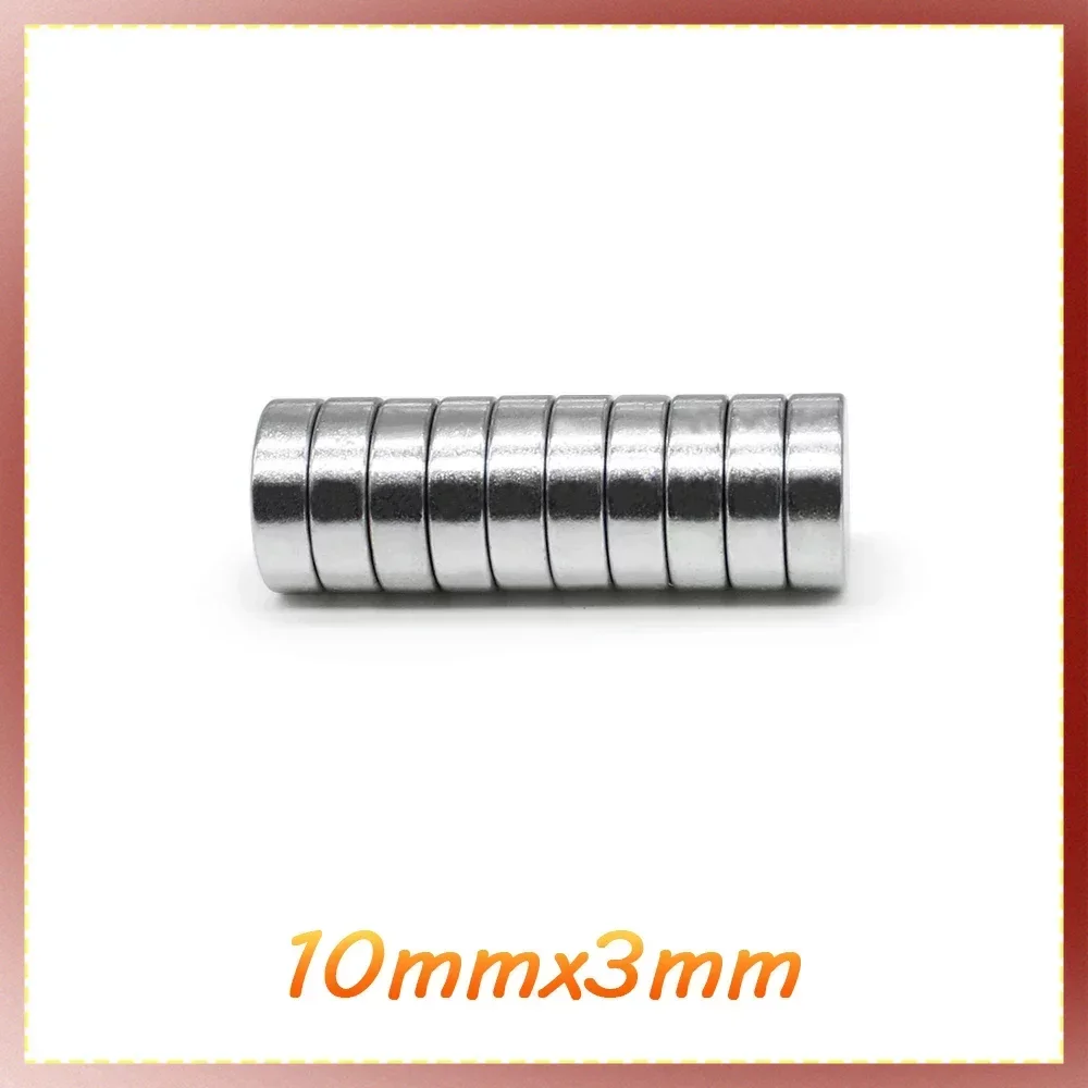 10/20/50/100/150/200PCS 10x3 Disc Strong Powerful Magnets N35 Round Permanent Magnets 10x3mm Neodymium Magnet 10*3 Search Magnet