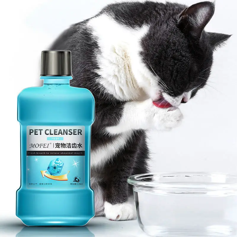 Tooth Cleaner Pets Dogs Mouthwash Cats Bad Breath Toothpaste Oral Cleaning Products Deodorization 500ml