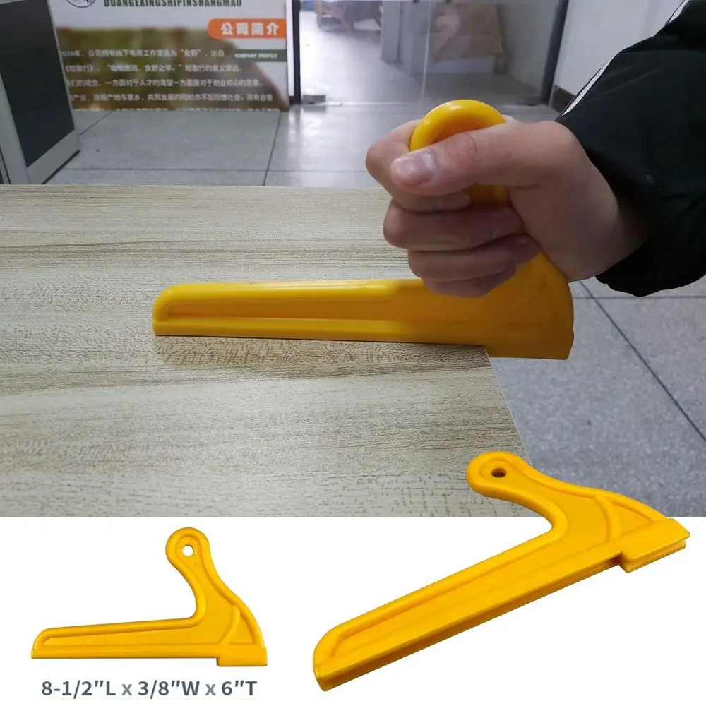 Yellow Wood Saw Push Stick Safety Hand Sawdust Woodworking Block Pusher Tool Hand Protection Safe Wood Working Pusher Table
