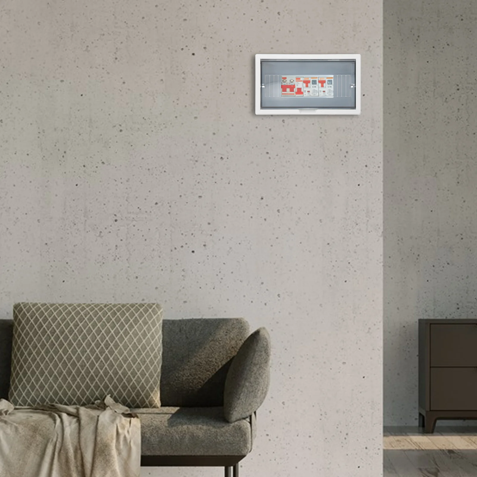 Circuit Breaker Box Panel Electric Box Cover Household Distribution Panel Weatherproof Outdoor Indoor Protection