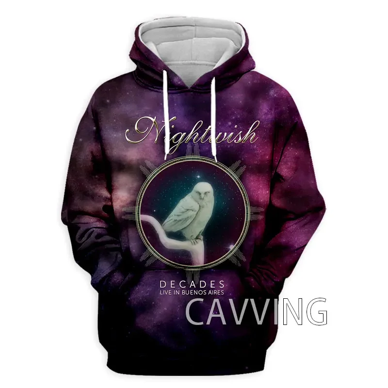 Trendy New Style NIGHTWISH  Band  3D Printed Fashion Hoodies Sweatshirts Harajuku Hoodie Sweatshirts Tops Clothing for Women/men