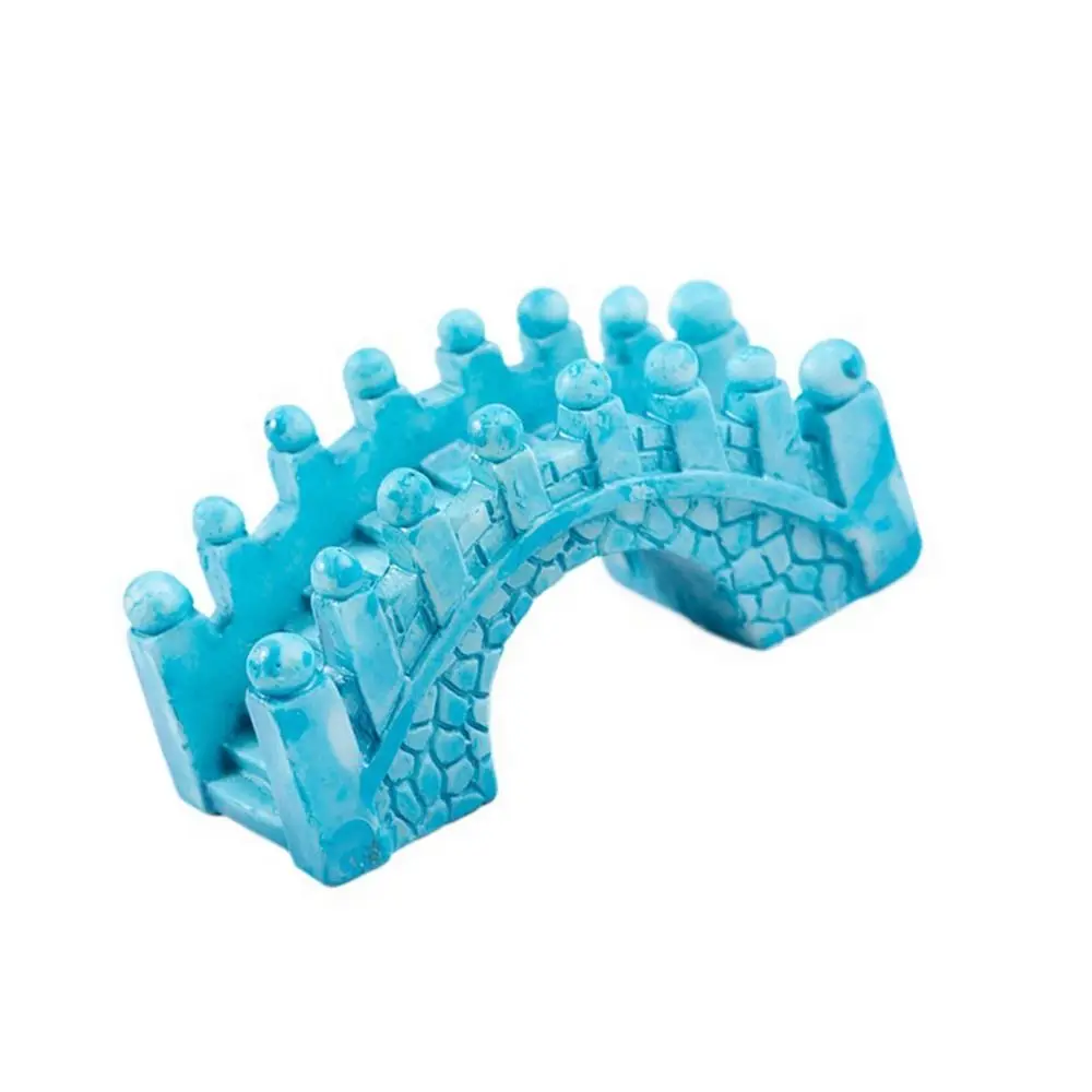 Retro Micro-landscape Resin Bridge Miniatures Small Bridge Resin Craft Jiangnan Small Bridge Court Style Mini Home Decor
