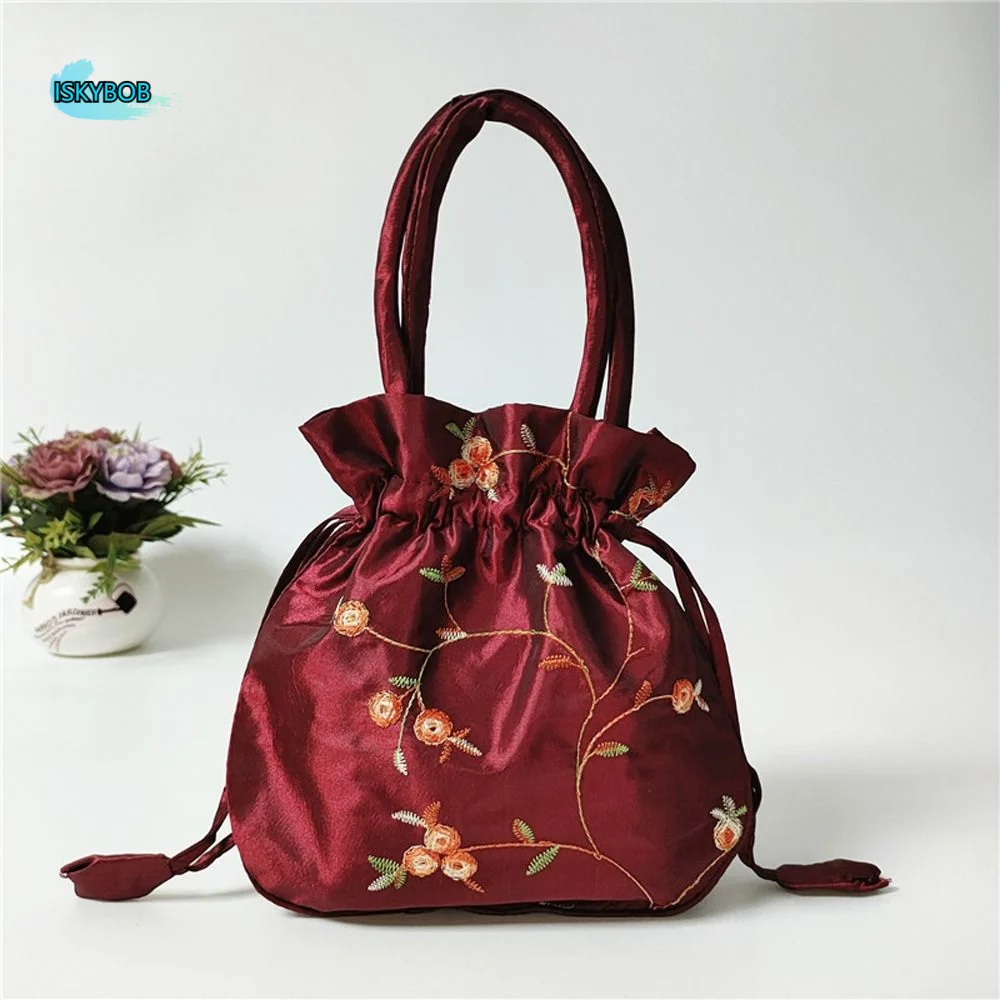 

Cosmetic Bag Casual Money Bags Ethnic Style Small Storage Bags Hanfu Drawstrings Bags Jewerly Packing Bag Women Flower Handbags