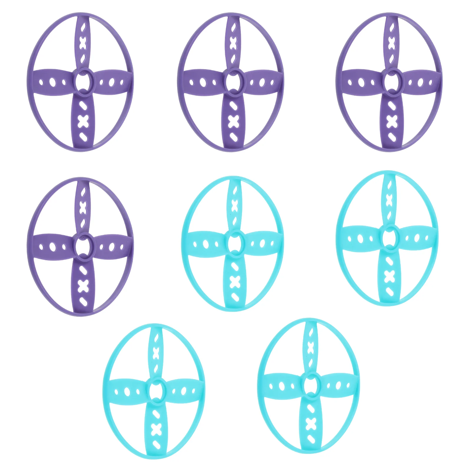 8 Pcs Flying Saucer Playground Kids Plaything Accessory Tray Yard Disc Toy Interesting Plastic Children