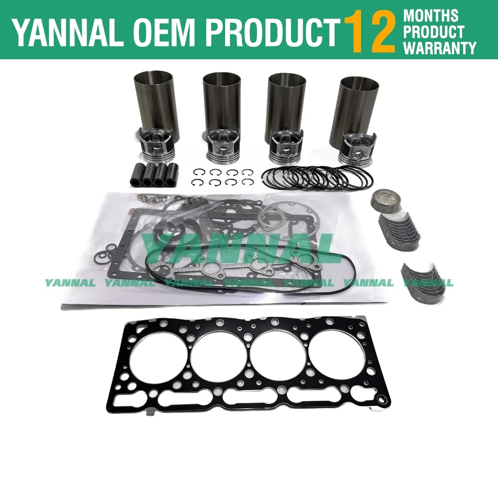 4TNV88 Overhaul Rebuild Kit For Yanmar engine VIO45-5B VIO55-5 excavator repair