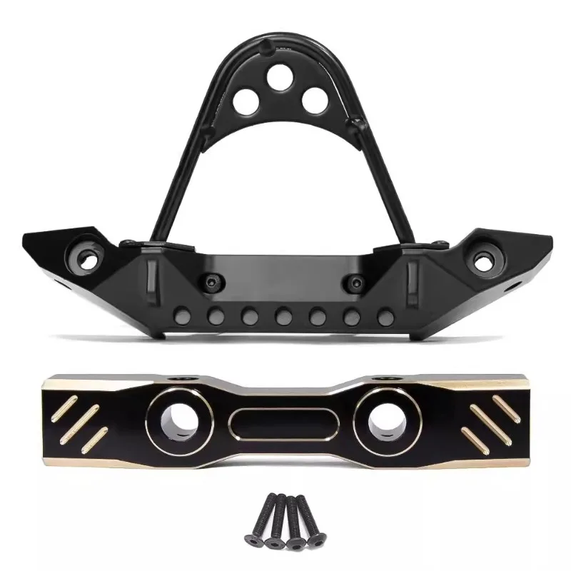 Black gold brass cross member Stinger front bumper upgraded OP modification parts for 1/7 RC Crawler Car MK07 TK07 JK07