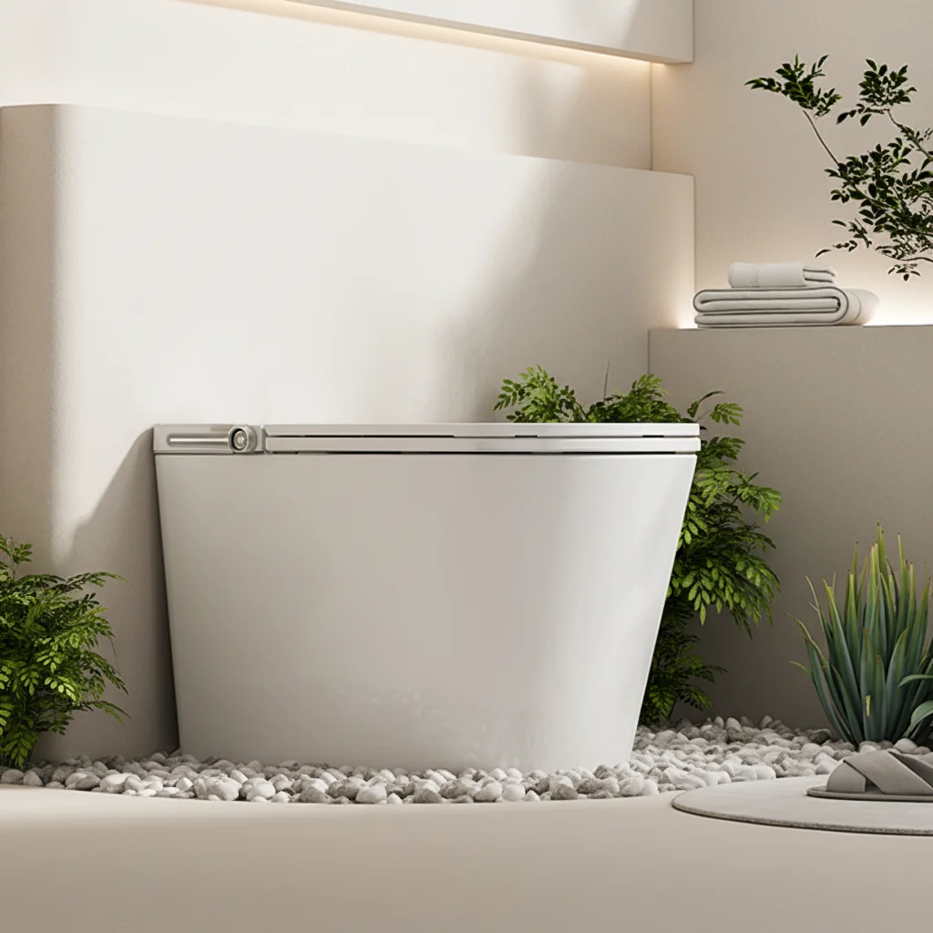 

S036 Automatic Flushing & Sitting Tub Toilet Cyclone Flushing Remote Control Modern Design-Floor-Mounted Hotel Toilet