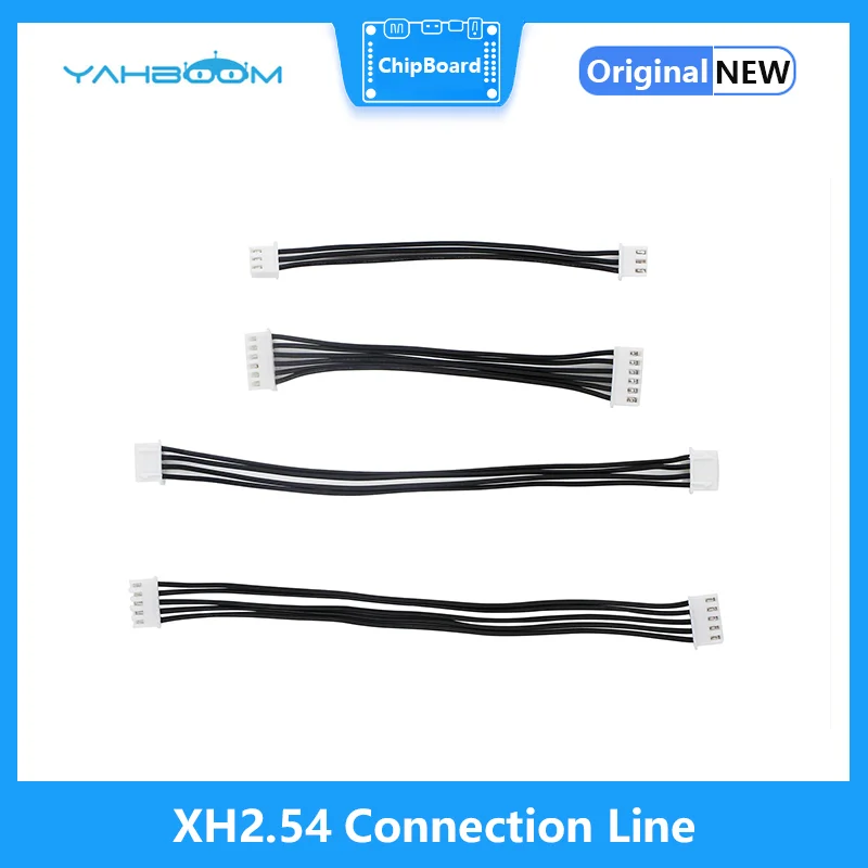 Yahbooom-fêmea para fêmea conector duplo com cabo plano 1007, 24AWG, 10cm, 15cm, XH2.54, 3P, 4P, 5P, 6P, sensor, módulo eletrônico