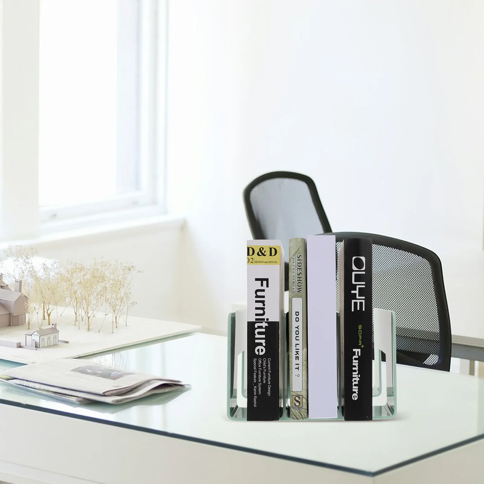 

Acrylic Bookends Duty Book Shelf Bookend Support Storage Rack Study Room ganization Heavy Duty Bookend Modern Decor